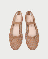 Loeffler Randall Women / Leonie Brown Crochet Ballet Flat