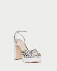Loeffler Randall Women / Rivka Silver Knot Platform Sandal