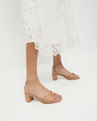 Loeffler Randall Women / Olivia Dune Knot Mid-Heel Sandal