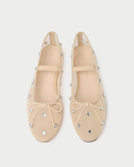 Loeffler Randall Women / Leonie Caramel/Crystal Ballet Flat