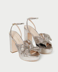 Loeffler Randall Women / Natalia Champagne Platform Bow Heel