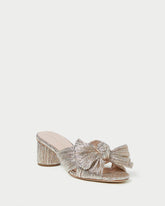 Loeffler Randall Women / Emilia Champagne Pleated Bow Heel