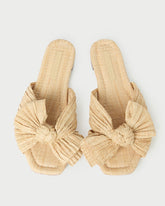 Loeffler Randall Women / Daphne Natural Bow Slide Sandal