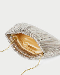 Loeffler Randall Women / Brit Champagne Flat Pleated Clutch