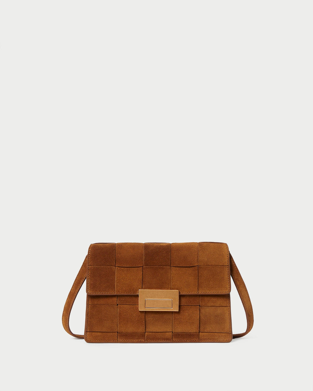 Loeffler Randall Women / Delphine Cacao Suede Shoulder Bag