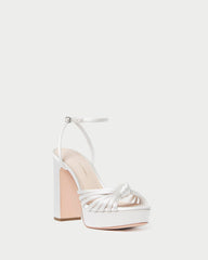 Loeffler Randall Women / Rivka Cream Knot Platform Sandal