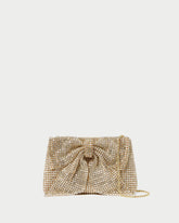 Loeffler Randall Women / Jolene Gold Diamanté Bow Clutch