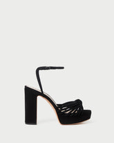 Loeffler Randall Women / Rivka Black Suede Platform Sandal