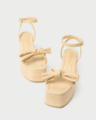 Loeffler Randall Women / Hudson Natural Raffia Platform Sandal