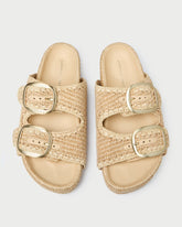 Loeffler Randall Women / Theo Natural Two-Band Sandal