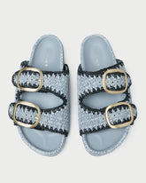 Loeffler Randall Women / Theo Blue Two-Band Sandal