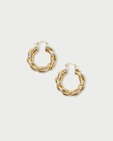 Loeffler Randall Women / Atticus Gold Twisted Hoop Earrings