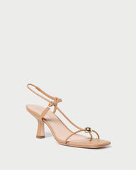 Loeffler Randall Women / Triana Dune Leather Mid-Heel Sandal