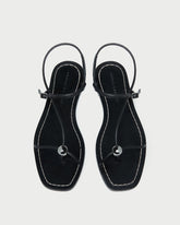 Loeffler Randall Women / Lara Black Leather Sandal