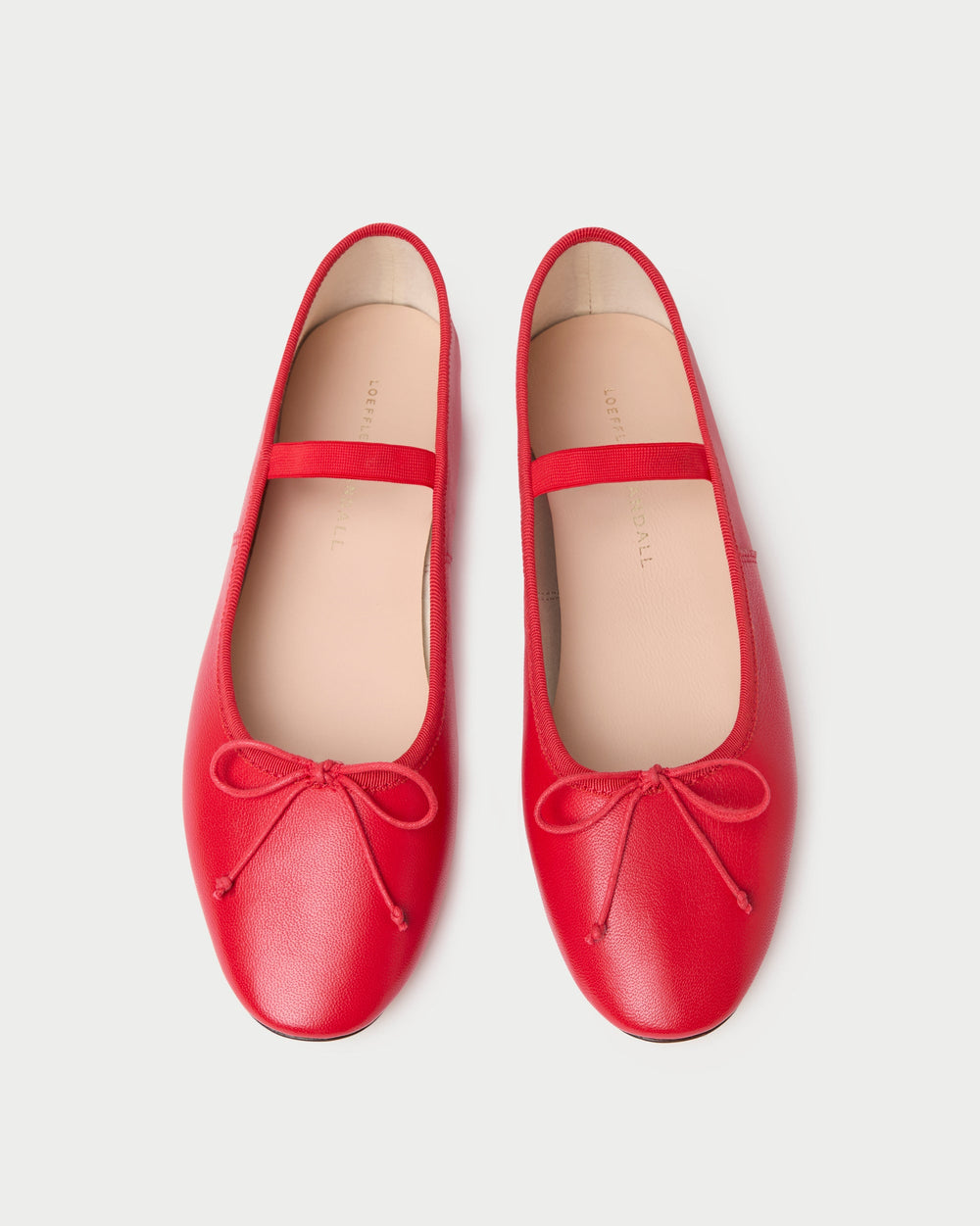 Loeffler Randall Women / Leonie Red Leather Ballet Flat