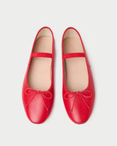 Loeffler Randall Women / Leonie Red Leather Ballet Flat