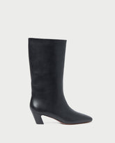 Loeffler Randall Women / Cleo Black Leather Mid-Calf Boot