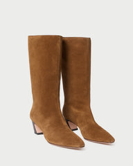 Loeffler Randall Women / Cleo Cacao Suede Mid-Calf Boot