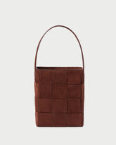 Loeffler Randall Women / Laith Espresso Suede Bucket Bag
