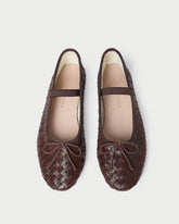 Loeffler Randall Women / Leonie Espresso Woven Ballet Flat
