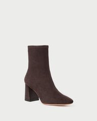 Loeffler Randall Women / Elise Brown Suede Stretch Bootie
