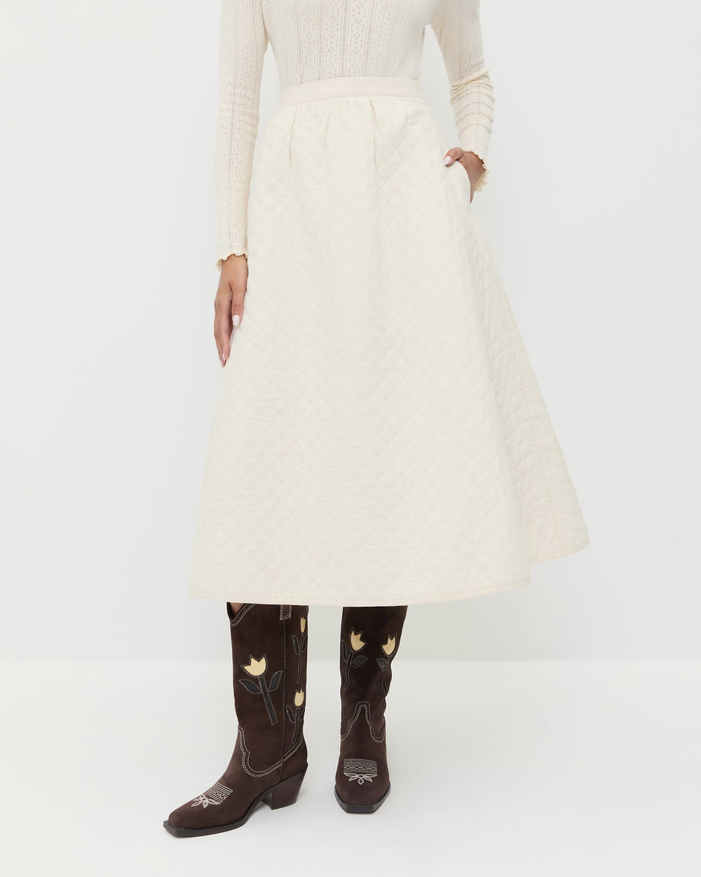 Loeffler Randall Women / Clara Quilted Skirt