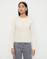 Loeffler Randall Women / Lolo Pointelle Long-Sleeve Tee