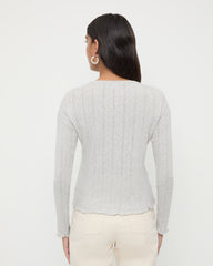 Loeffler Randall Women / Lolo Pointelle Long-Sleeve Tee