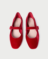 Loeffler Randall Women / Ginger Red Velvet Mary Jane