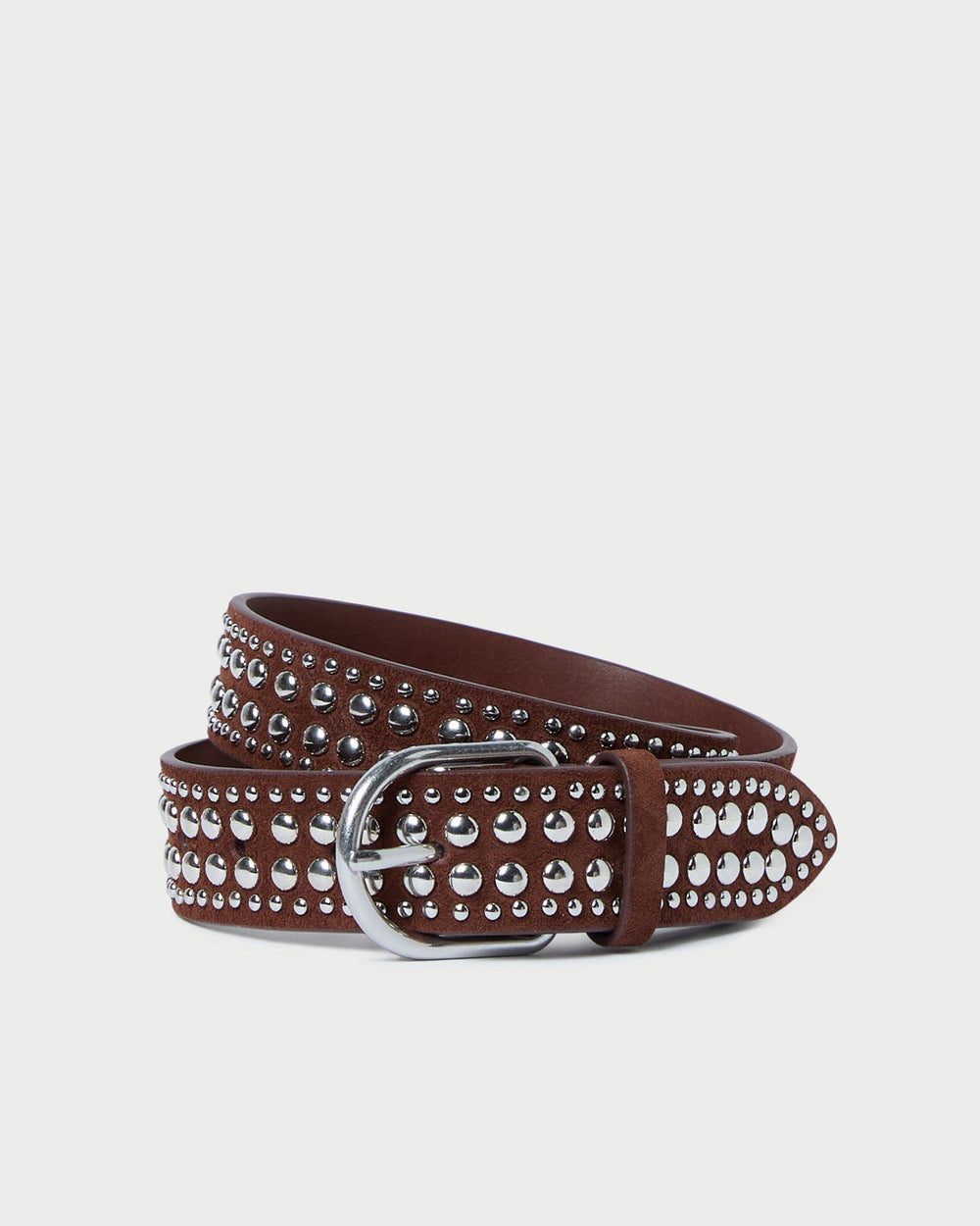 Loeffler Randall Women / Isaac Espresso/Silver Studded Belt