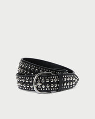 Loeffler Randall Women / Isaac Black/Silver Studded Belt