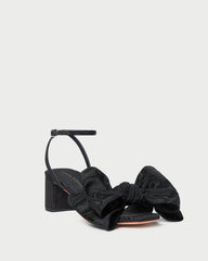 Loeffler Randall Women / Carmen Black Moiré Bow Sandal