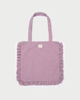 Loeffler Randall Women / Justine Maroon Ruffle Tote