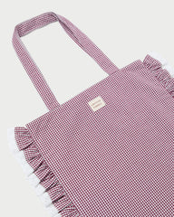 Loeffler Randall Women / Justine Maroon Ruffle Tote
