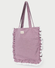 Loeffler Randall Women / Justine Maroon Ruffle Tote