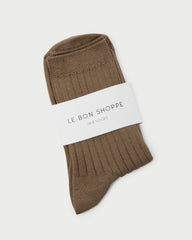 Loeffler Randall Women / Le Bon Shoppe Tan Trouser Sock