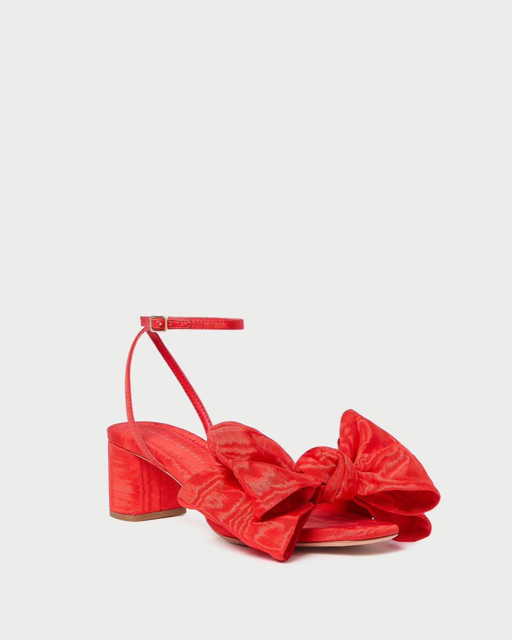 Loeffler Randall Women / Carmen Red Moiré Bow Sandal