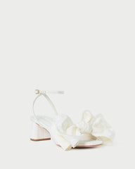 Loeffler Randall Women / Carmen Cream Moiré Bow Sandal