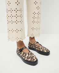 Loeffler Randall Women / Cooper Leopard Mary Jane Sneaker