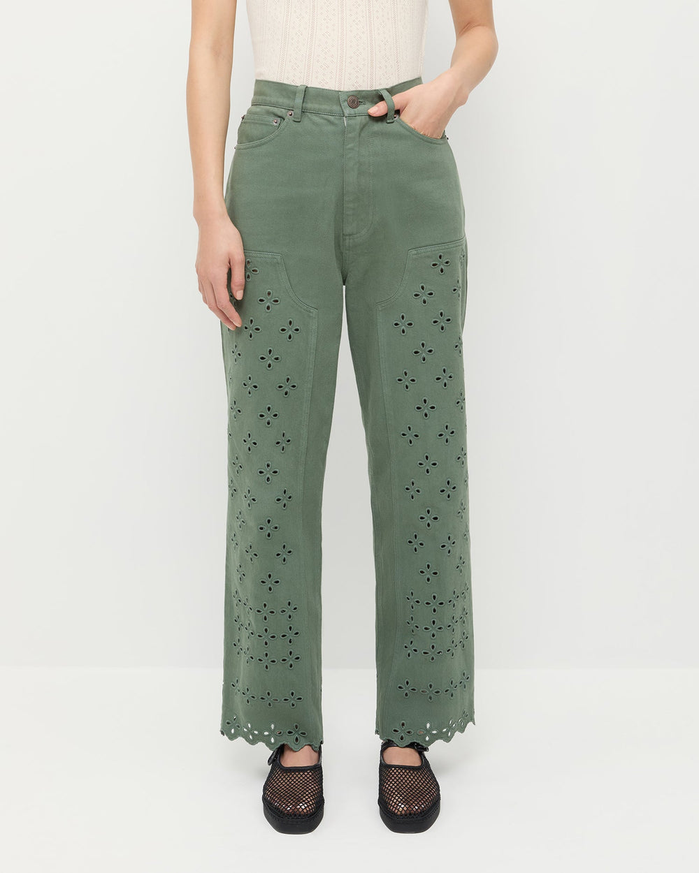 Loeffler Randall Women / Demi Embroidered Pant