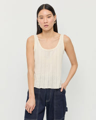 Loeffler Randall Women / Rylee Pointelle Tank Top