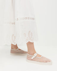 Loeffler Randall Women / Rita White Netted Mary Jane