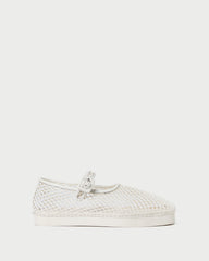Loeffler Randall Women / Rita White Netted Mary Jane