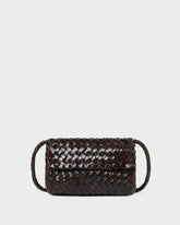 Loeffler Randall Women / Vinnie Chocolate Woven Leather Crossbody