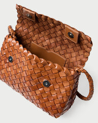 Loeffler Randall Women / Vinnie Timber Woven Leather Crossbody
