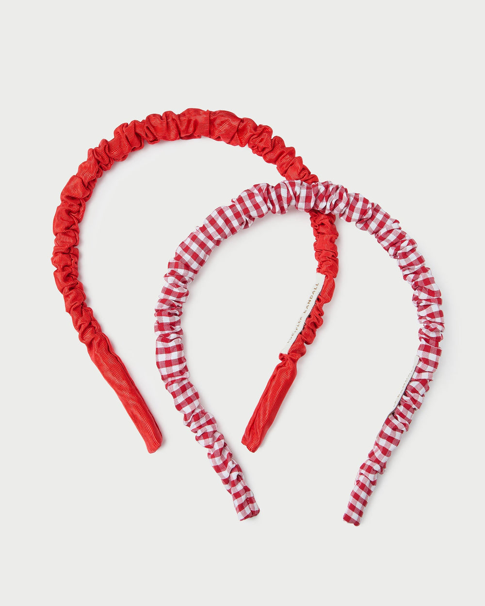Loeffler Randall Women / Sabine Red Gingham/Red Headband Set
