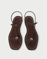 Loeffler Randall Women / Lara Espresso Leather Sandal