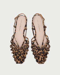 Loeffler Randall Women / Devon Leopard Slingback Sandal