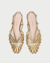 Loeffler Randall Women / Devon Gold Slingback Sandal