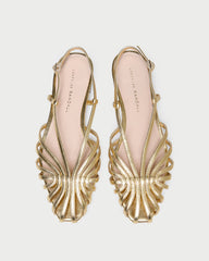 Loeffler Randall Women / Devon Gold Slingback Sandal